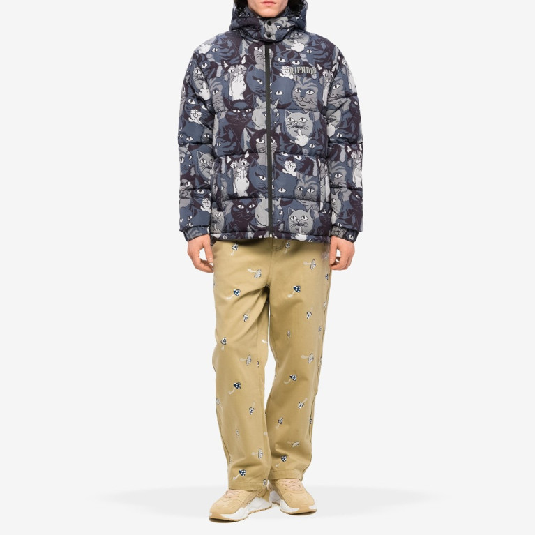 Куртка Ripndip Family Tree Puffer Jacket Black