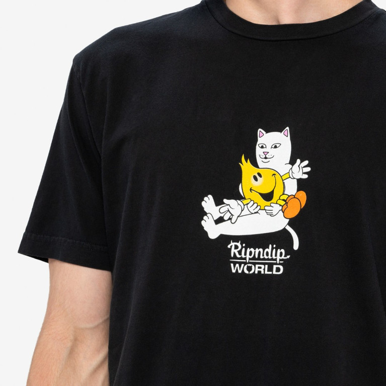 Футболка Ripndip Nerm Heart Flameboy Tee Vintage Black