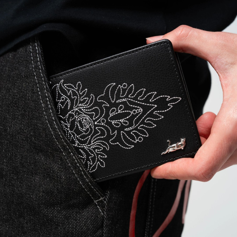 Кошелек Ripndip MOTHER NERM LEATHER WALLET BLACK