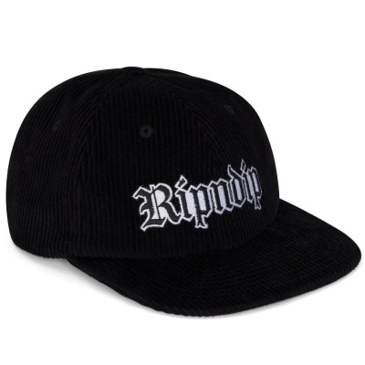 Кепка Ripndip Lord Savior Nerm Corduroy Strackback Black