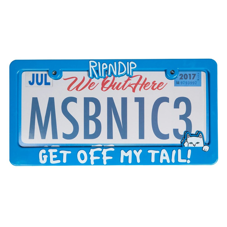 Рамка для номера автомобиля Ripndip Tailgater License Plate Frame Blue