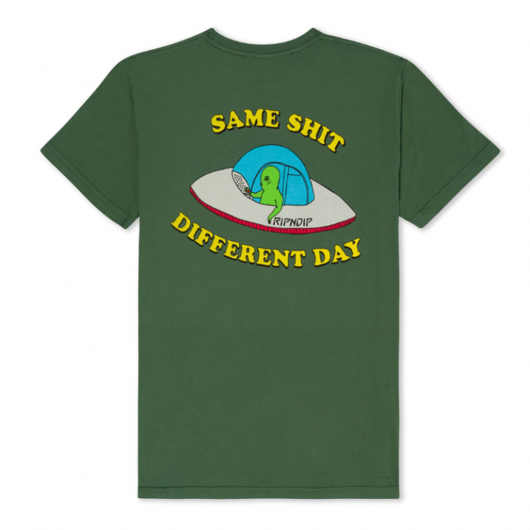 Футболка Ripndip Same Shit Different Day Tee Olive
