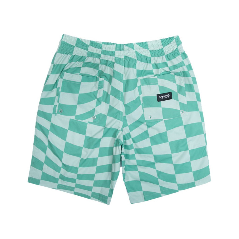 Шорты Ripndip Checked Swim Shorts Olive/Pine