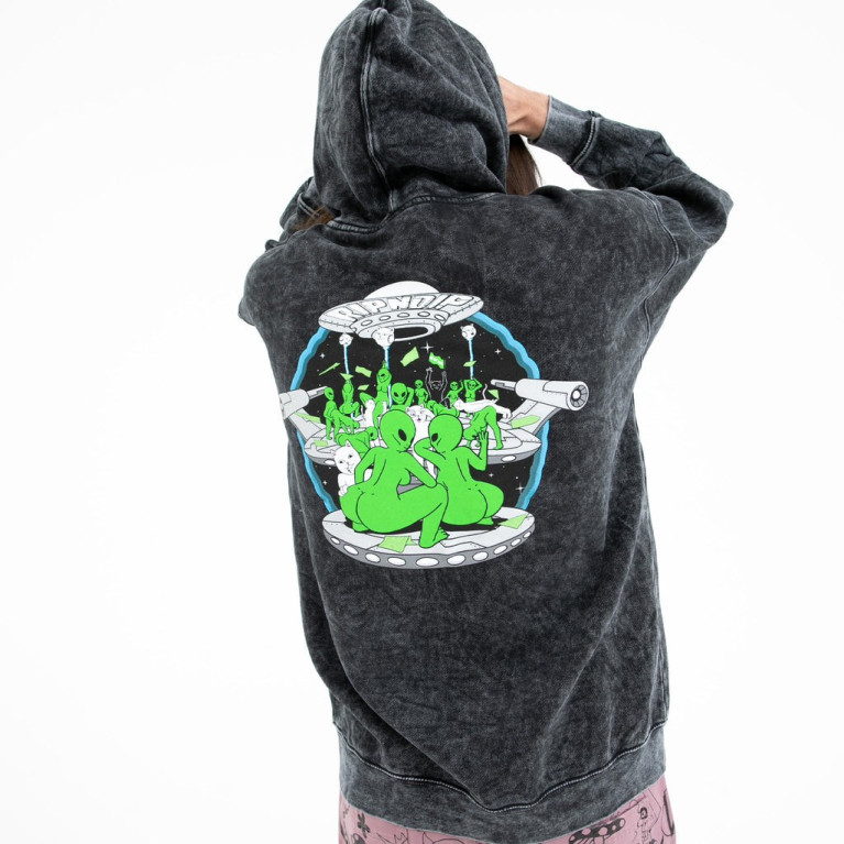 Толстовка Ripndip Stripndip Hoodie Black Mineral Wash