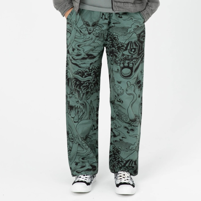 Штаны Ripndip Dark Twisted Fantasy Wide Leg Pants Olive/Black