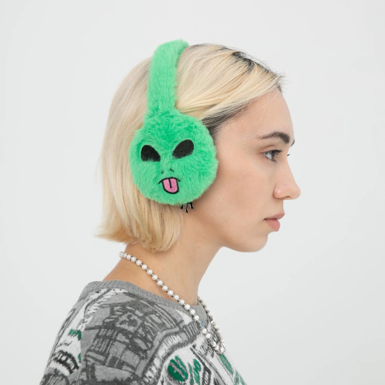 Меховые наушники Ripndip Lord Alien Sherpa Earmuffs