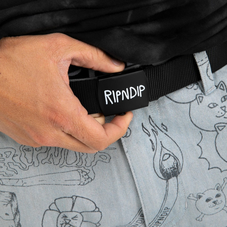 Ремень Ripndip Logo Web Belt Black