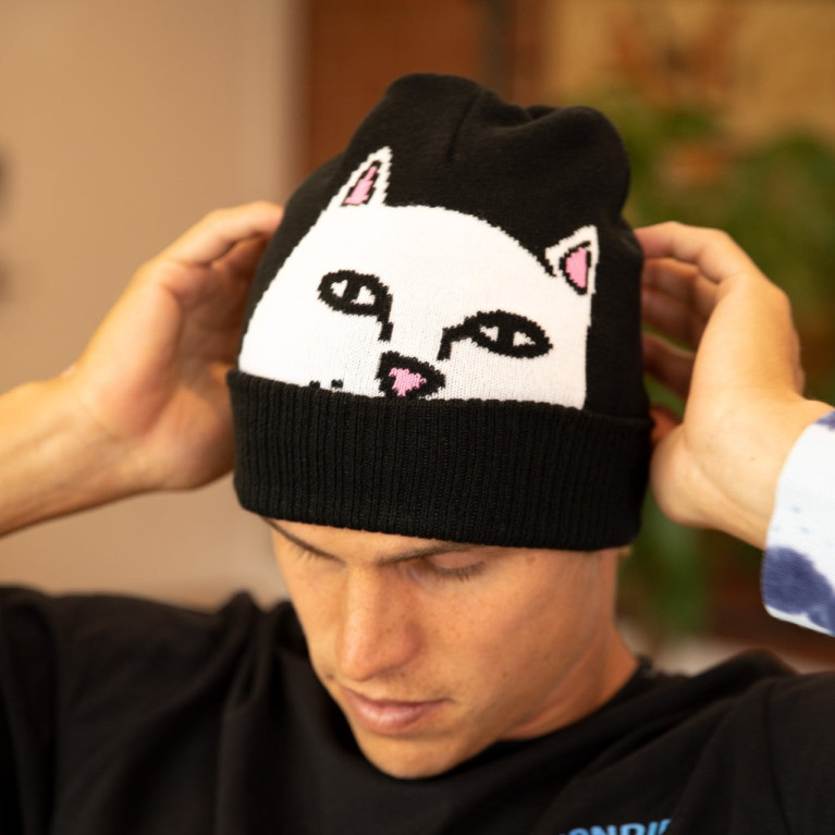 Шапка Ripndip Peeking Nermal Beanie Black 