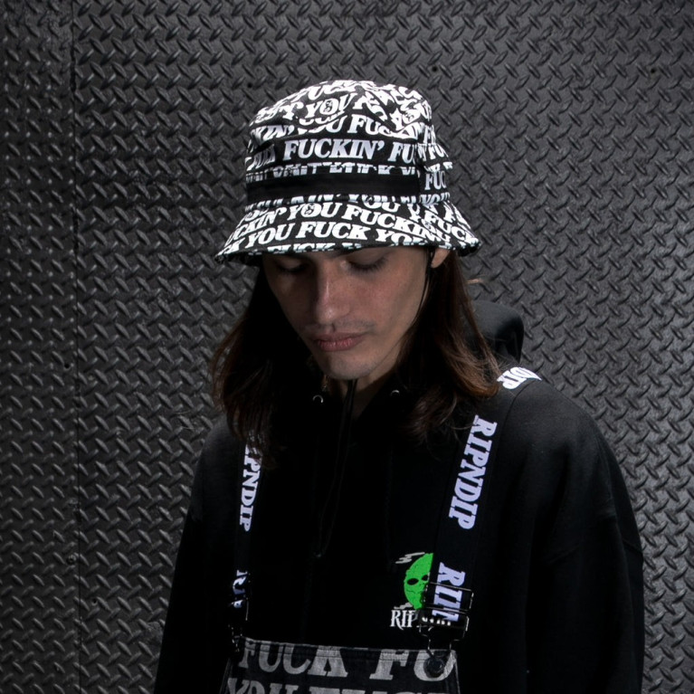 Панама Ripndip Fuckin Fuck Boonie Denim Hat Black