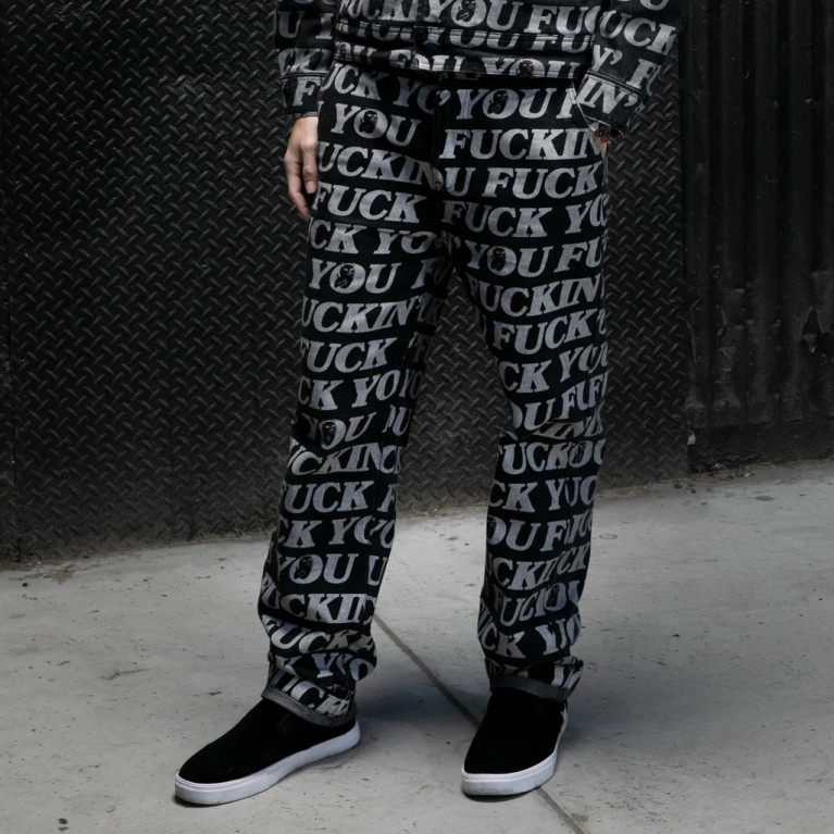 Штаны Ripndip Fuckin Fuck Denim Pants Black