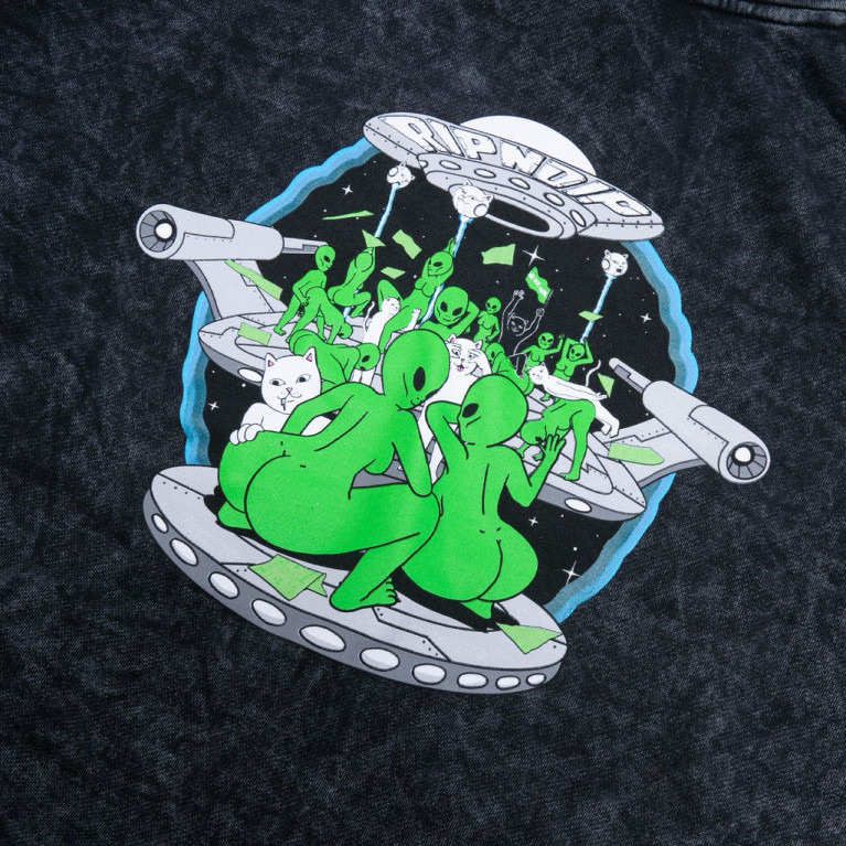 Толстовка Ripndip Stripndip Hoodie Black Mineral Wash