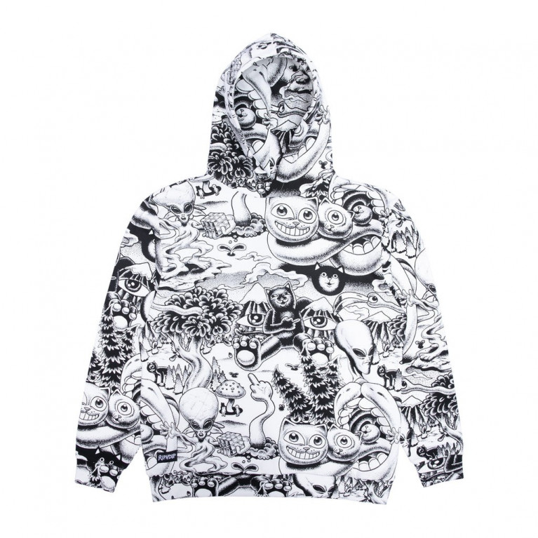 Толстовка Ripndip Dark Twisted Fantasy Hoodie Black/White