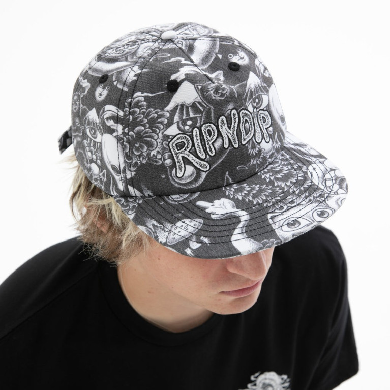 Кепка Ripndip Dark Twisted Fantasy 6 Panel Hat Black