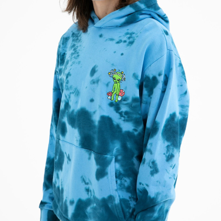 Толстовка Ripndip Space Gang Hoodie Navy Lightning Wash