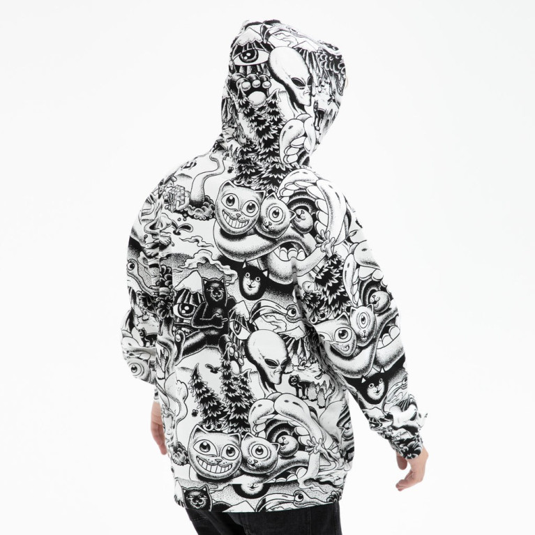 Толстовка Ripndip Dark Twisted Fantasy Hoodie Black/White
