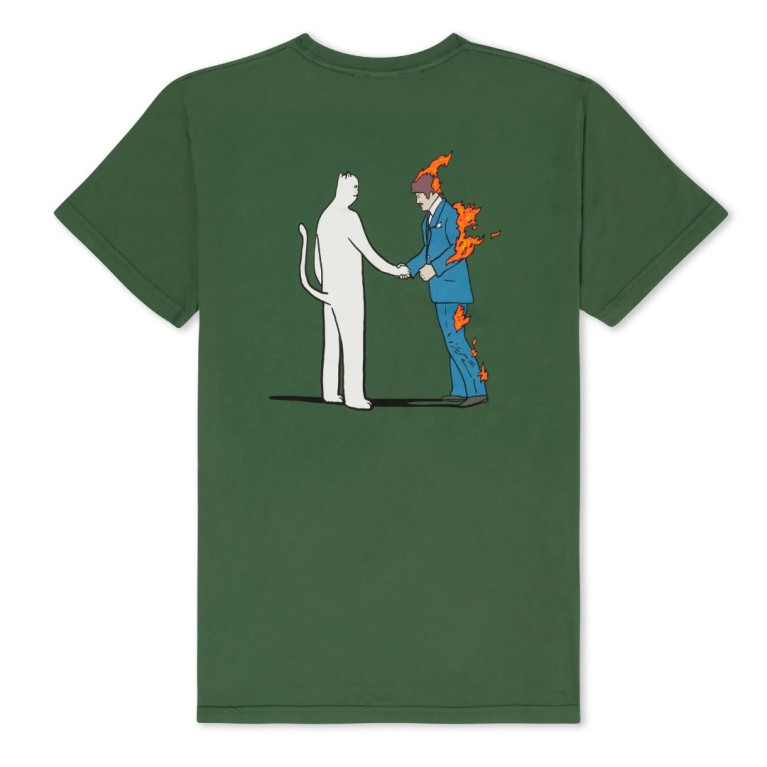 Футболка Ripndip Burn Tee Olive