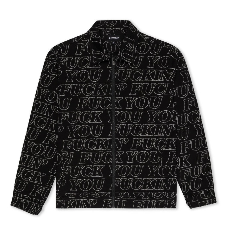 Куртка Ripndip Fuckin Fuck Quilted Work Jacket Black