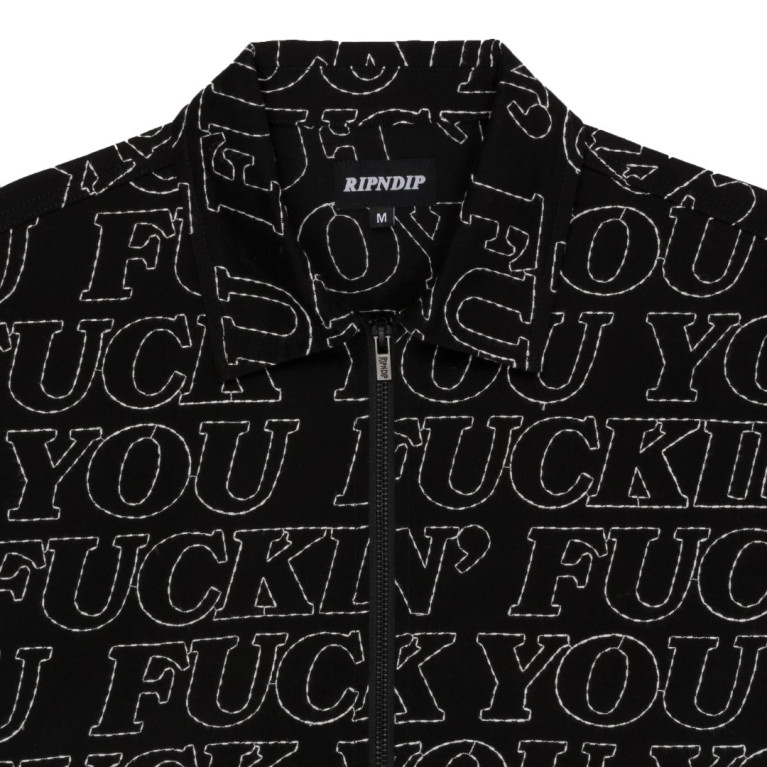 Куртка Ripndip Fuckin Fuck Quilted Work Jacket Black