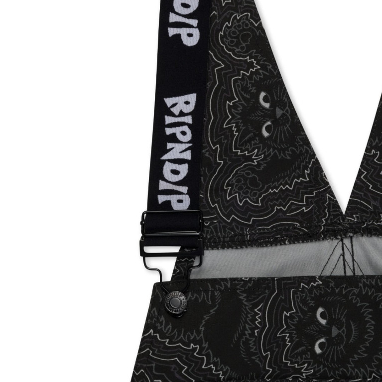 Комбинезон Ripndip Big Pussy Energy Cotton Twill Overalls Black