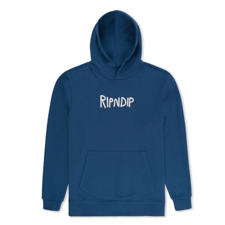 Толстовка Ripndip Rubber Logo Hoodie Pacific Blue