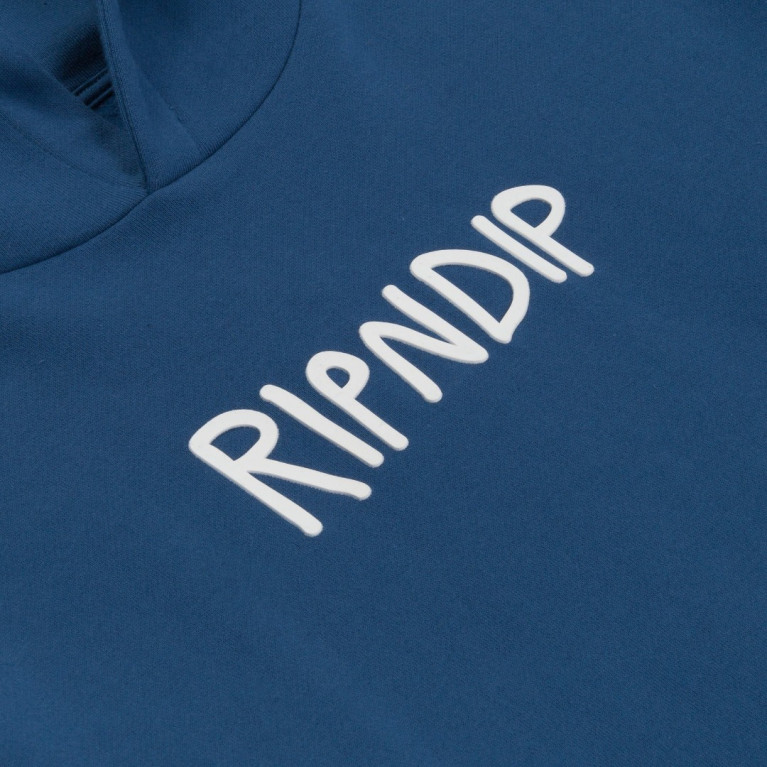 Толстовка Ripndip Rubber Logo Hoodie Pacific Blue
