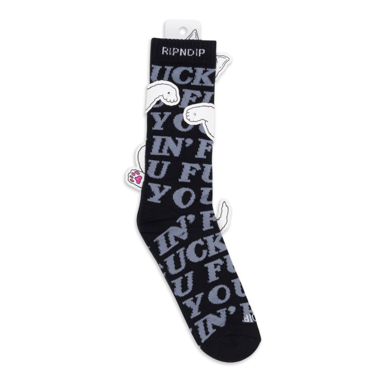 Носки Ripndip Fuckin Fuck Socks Black