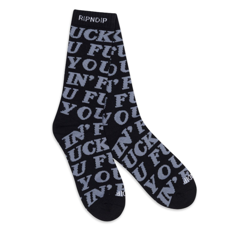 Носки Ripndip Fuckin Fuck Socks Black