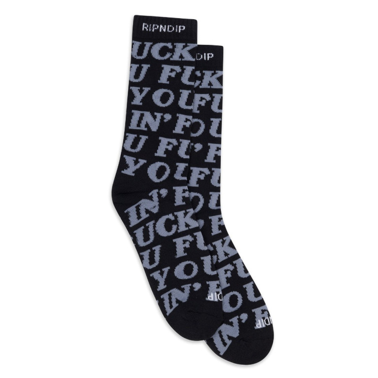 Носки Ripndip Fuckin Fuck Socks Black