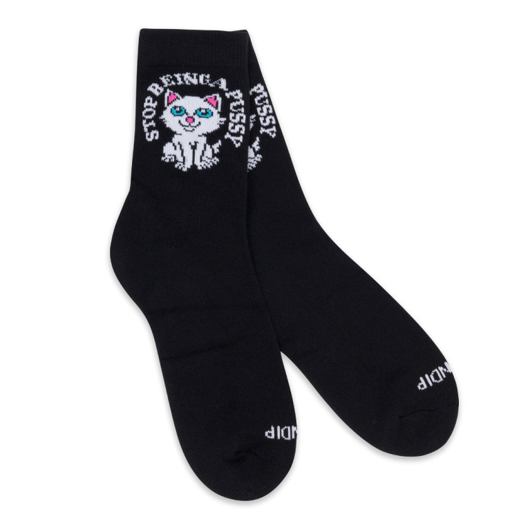 Носки Ripndip Stop Being A Pussy Mid Socks Black