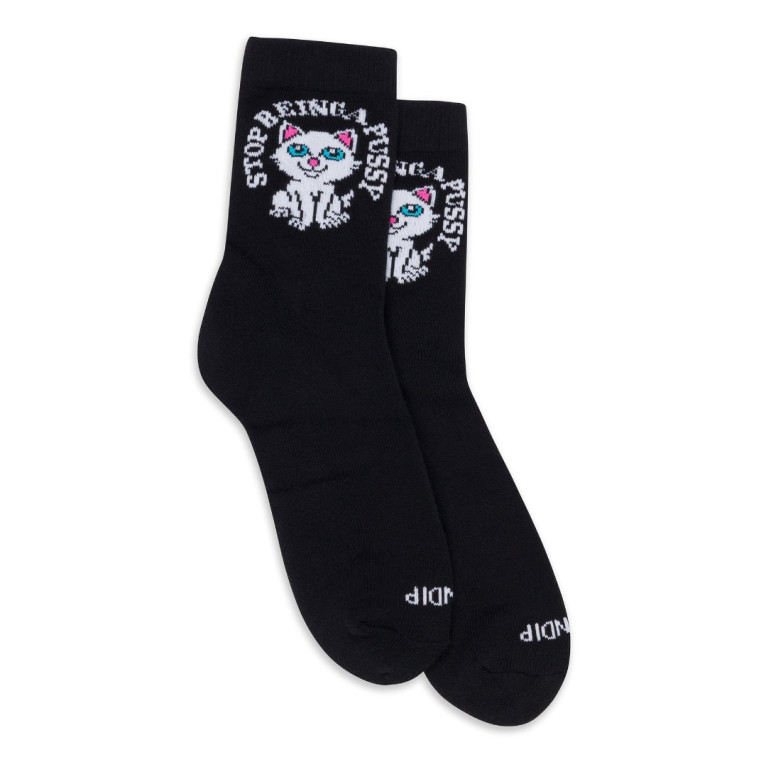 Носки Ripndip Stop Being A Pussy Mid Socks Black