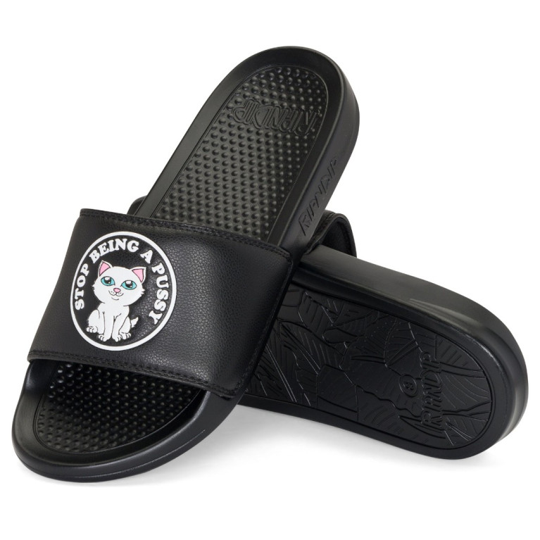 Тапочки Ripndip Stop Being A Pussy Slide Black