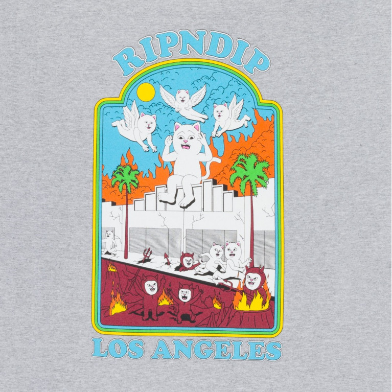 Футболка Ripndip Heaven On Earth Tee Ash Heather
