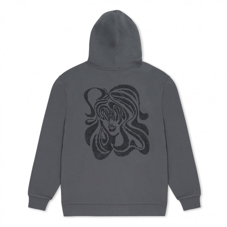 Толстовка Ripndip Beautiful Trip Rhinestone Hoodie Charcoal