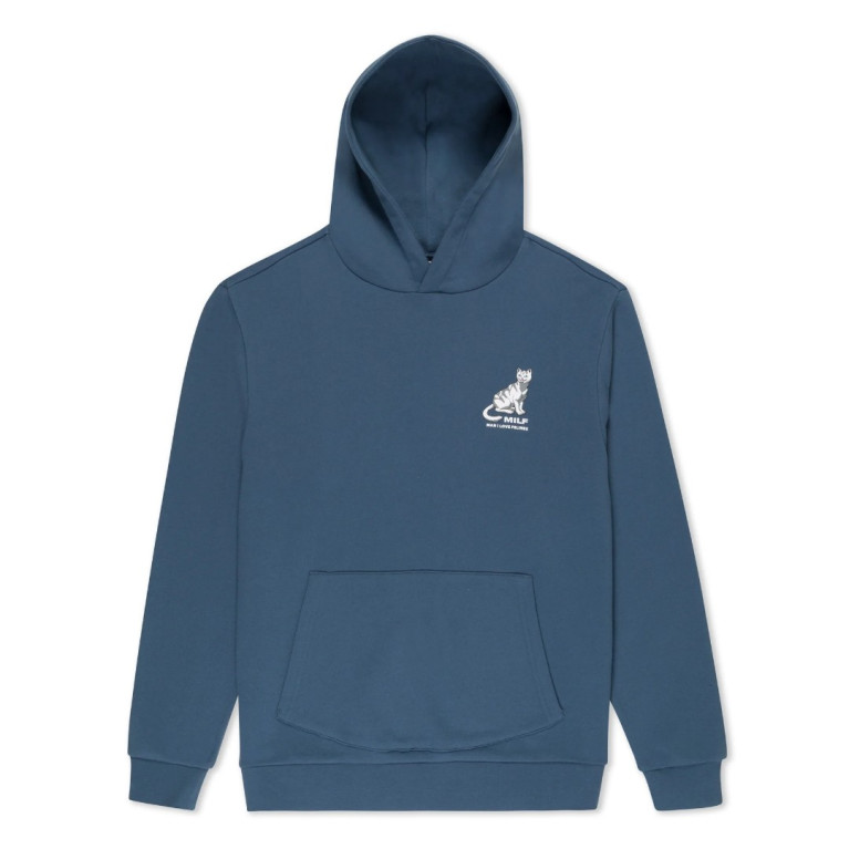 Толстовка Ripndip Man I Love Felines Hoodie Storm Blue