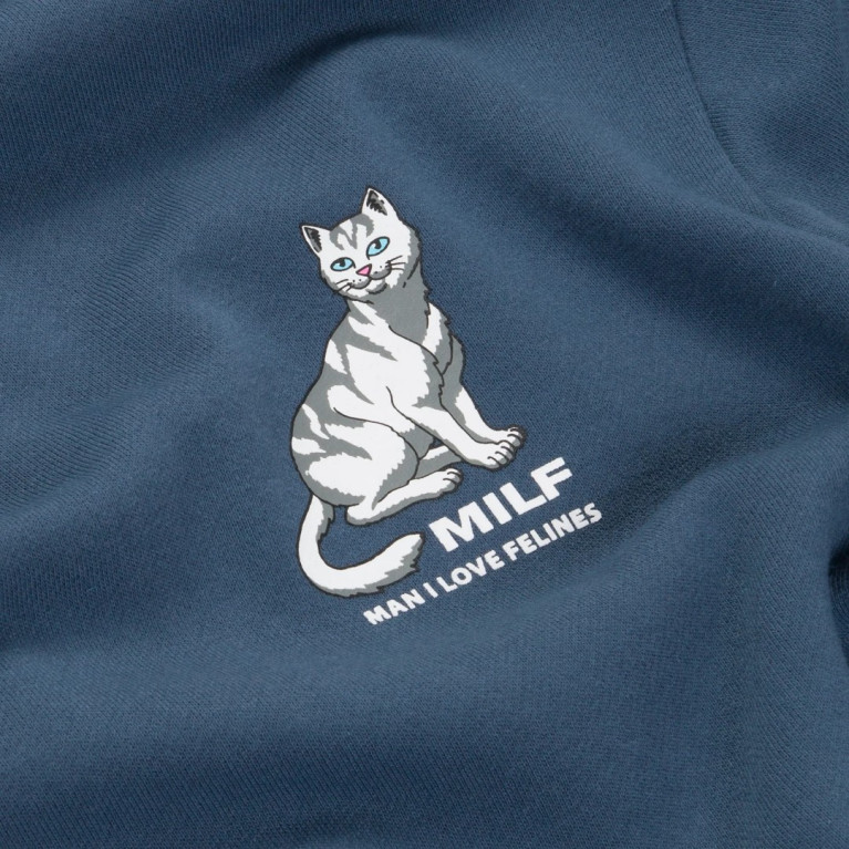 Толстовка Ripndip Man I Love Felines Hoodie Storm Blue