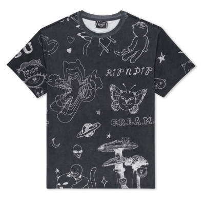Футболка Ripndip NERMAL DOMINATION TEE BLACK WASH