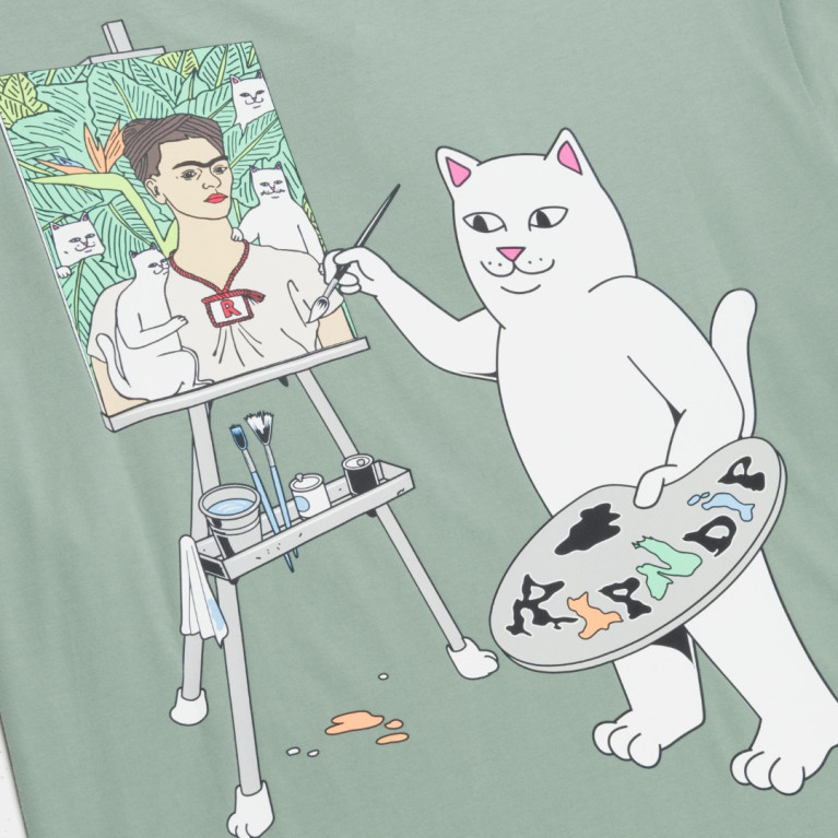 Футболка Ripndip ART CLUB TEE DUSTY SAGE