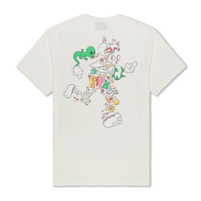 Футболка Ripndip BROKEN DOWN TEE BONE