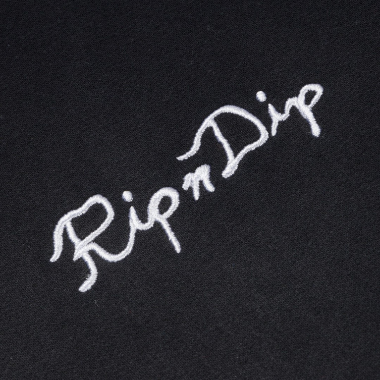 Толстовка Ripndip RIPNLIT HOODIE BLACK VINTAGE WASH