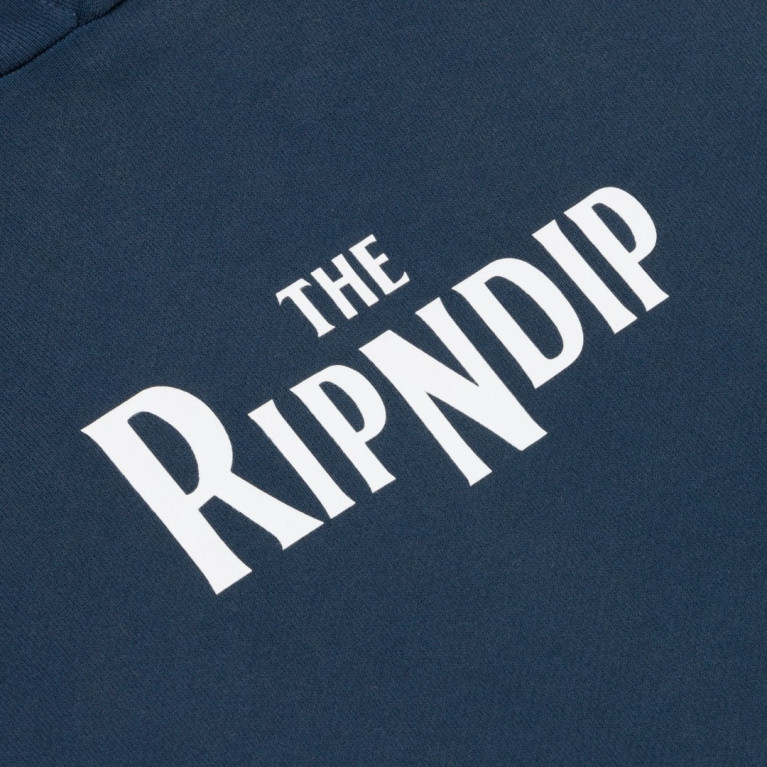 Толстовка Ripndip CROSSWALK HOODIE NAVY VINTAGE WASH