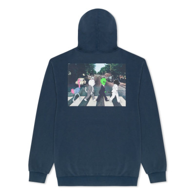 Толстовка Ripndip CROSSWALK HOODIE NAVY VINTAGE WASH