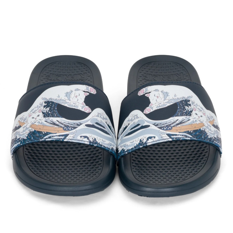 Тапочки Ripndip Great Wave Slides Navy