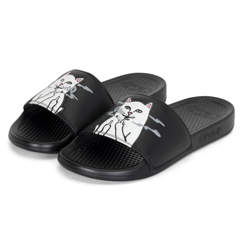 Тапочки Ripndip Lord Smokey Slides Black