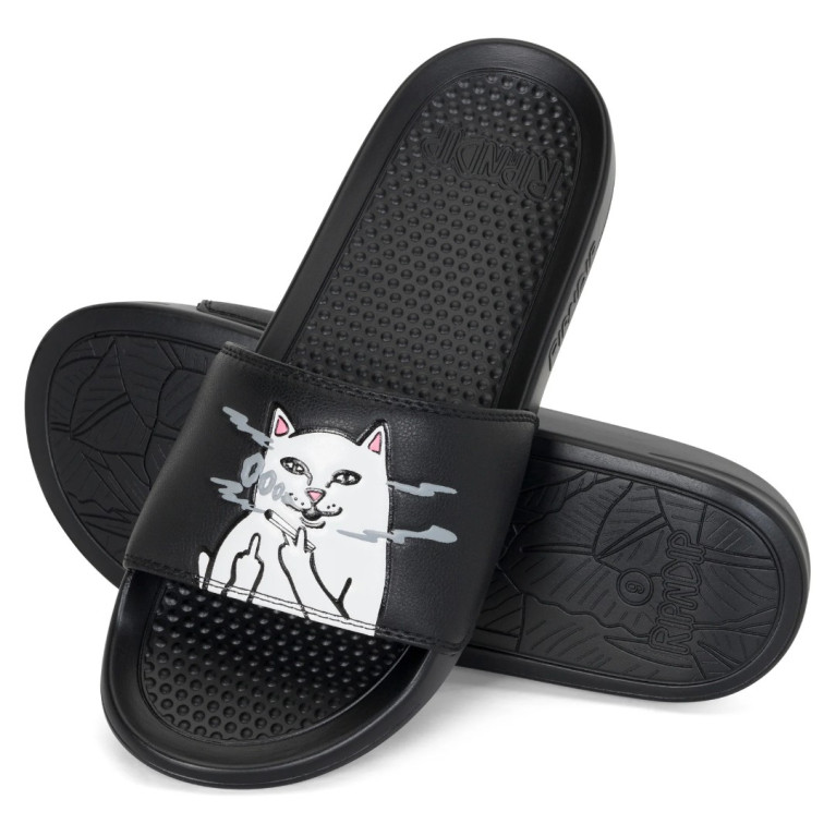Тапочки Ripndip Lord Smokey Slides Black