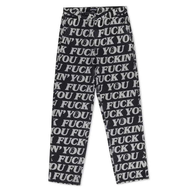 Штаны Ripndip Fuckin Fuck Denim Pants Black