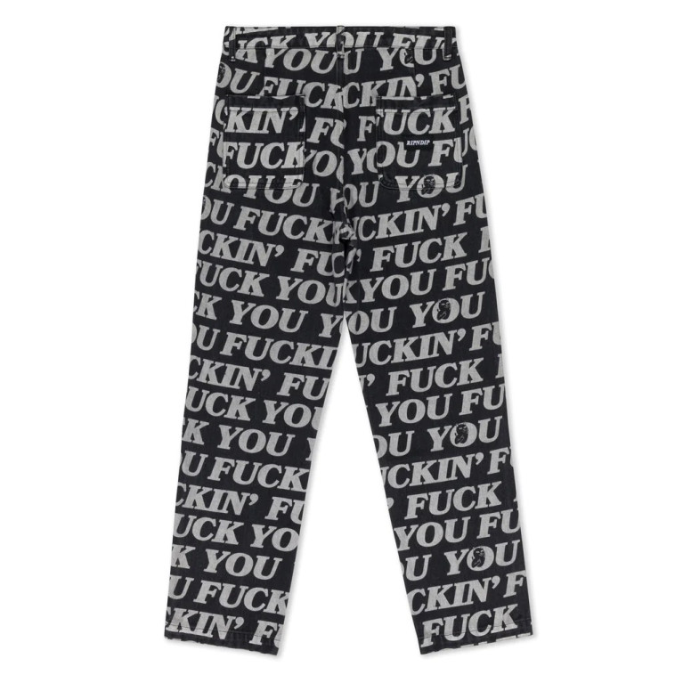 Штаны Ripndip Fuckin Fuck Denim Pants Black