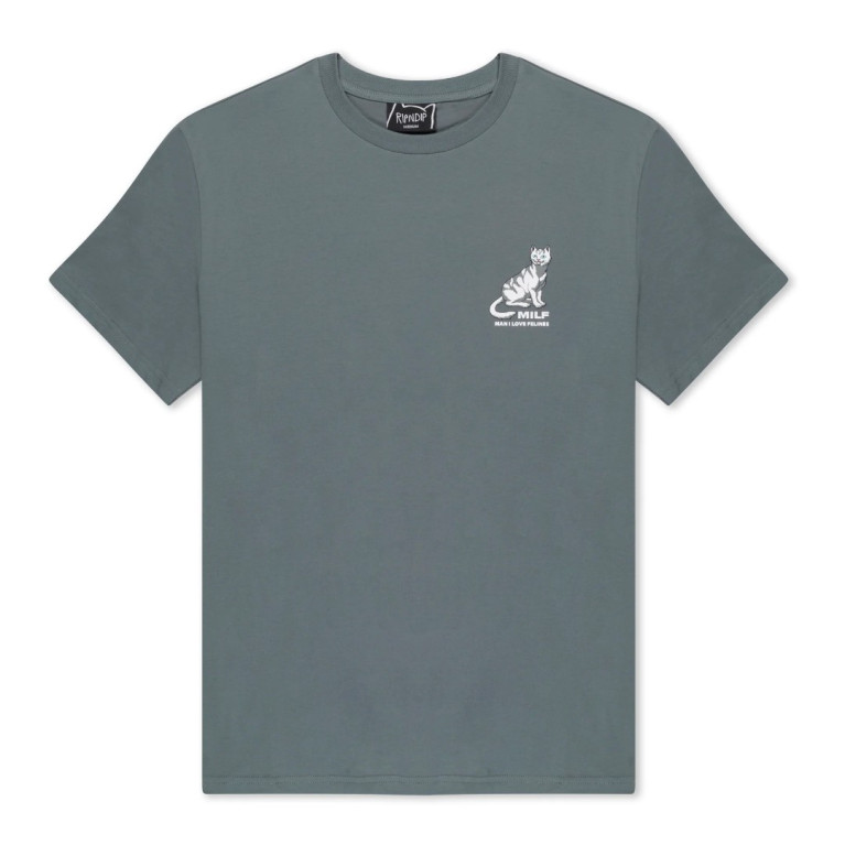 Футболка Ripndip Man I Love Felines Tee Charcoal