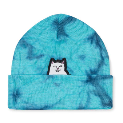 Шапка Ripndip Lord Nermal Beanie Navy / Aqua Lightning Wash