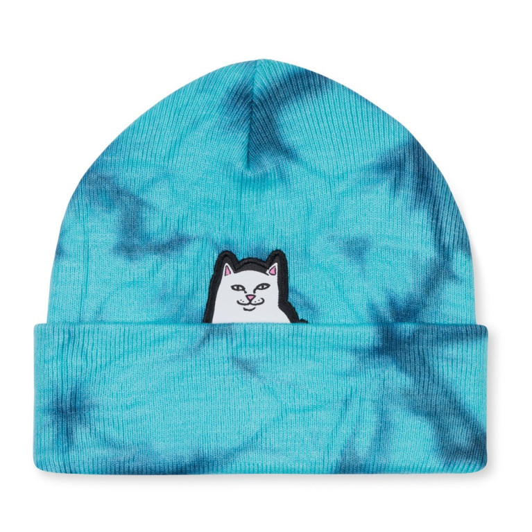 Шапка Ripndip Lord Nermal Beanie Navy / Aqua Lightning Wash