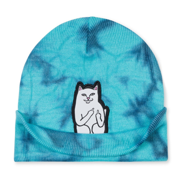 Шапка Ripndip Lord Nermal Beanie Navy / Aqua Lightning Wash